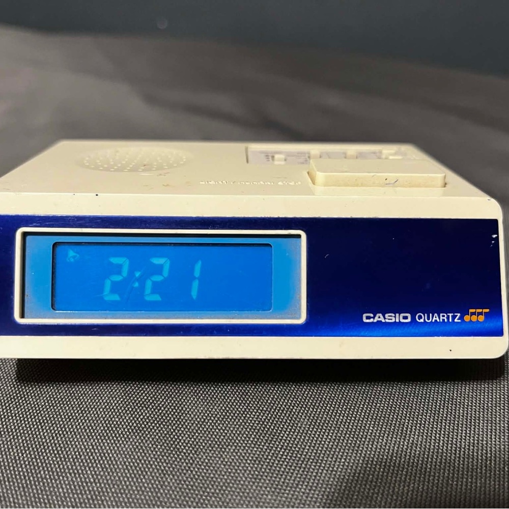 Unique Casio Quartz Digital Alarm Clock MA-1 LCD For Repair Or Parts